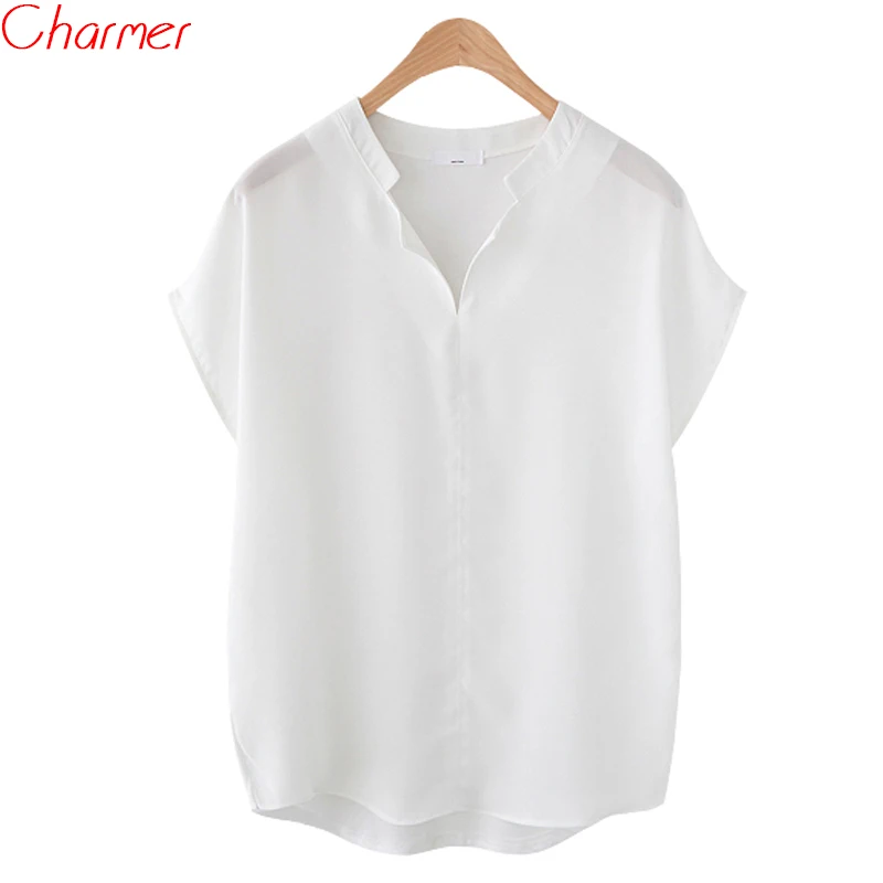 Лето 2019 г. для женщин блузки малышек рубашки мальчиков шифон основные элегантный