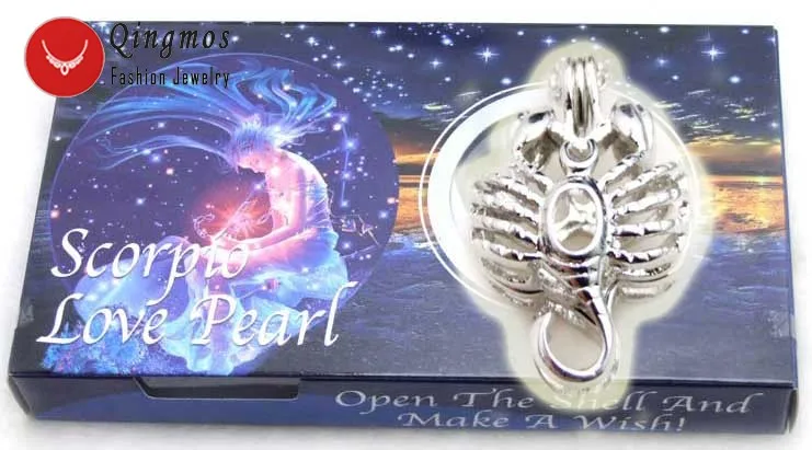 Женское ожерелье с кулоном в виде скорпиона Qingmos колье созвездия и жемчуга 17