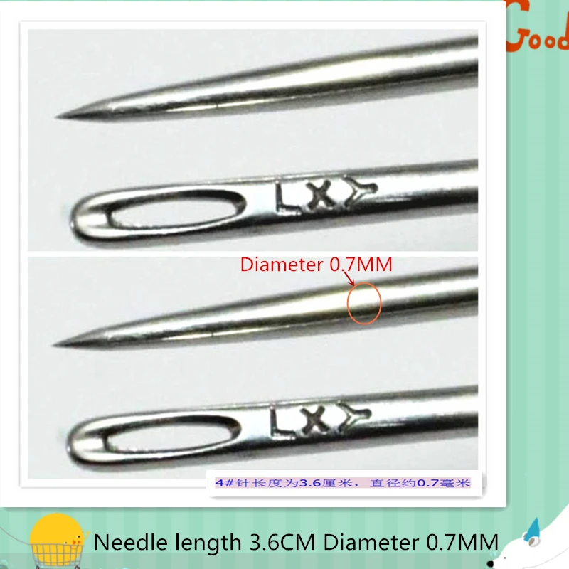 Простая упаковка швейные инструменты ручные иглы 25 шт длина 3 6 см диаметр 0 7 мм