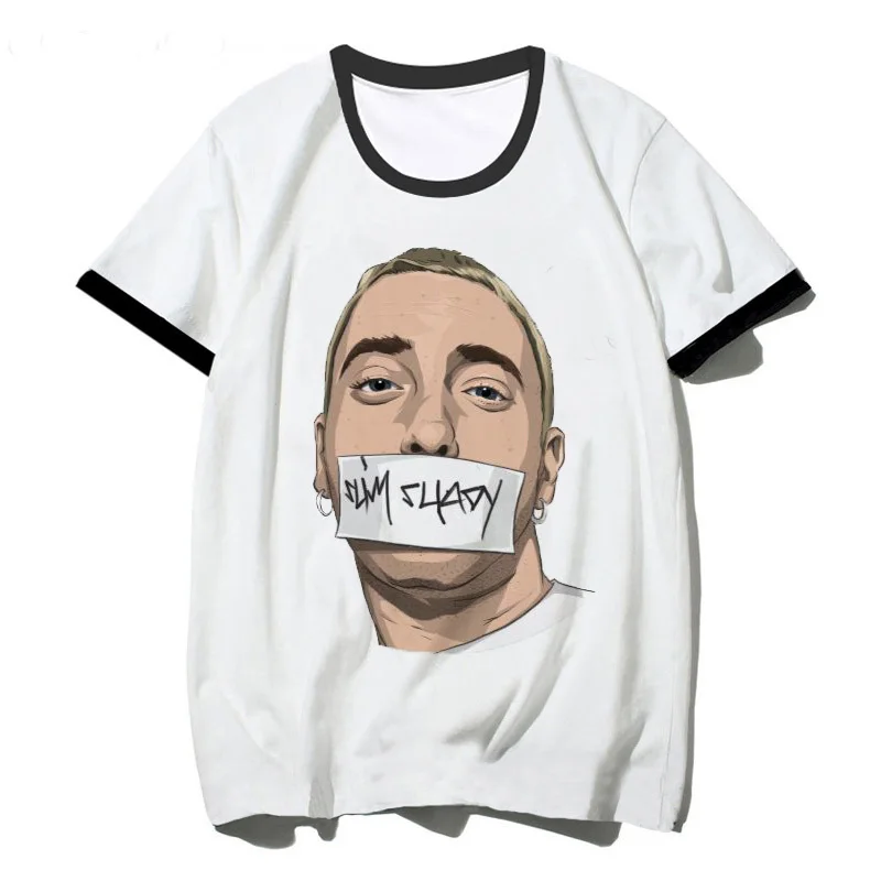 Eminem футболка Bad Meets Evil Rap Rock Мужская футболка Lil Peep 2pac Snoop Dogg футболка с коротким рукавом хип-хоп Футболка оверсайз футболка