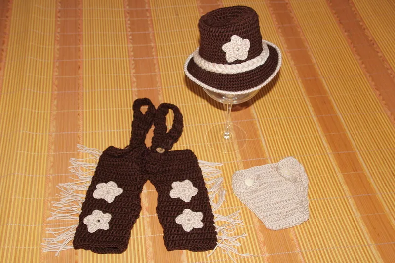 Бесплатная доставка вязаная детская Ковбойская шапка в ковбойском стиле для