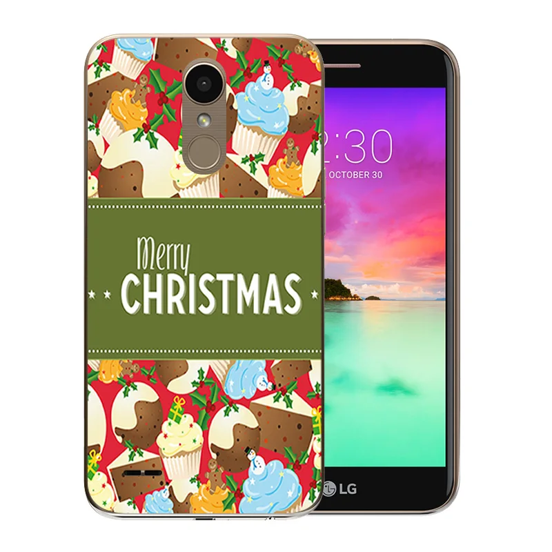 Fundas For LG K10 2017 Case Cover FOR M250 M250N X400 Coque Soft Silicone Merry X'MAS Pattern Phone Back Covers |