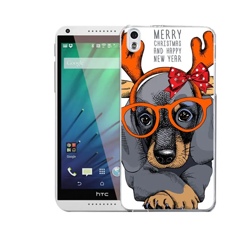 Qmswei ТПУ прозрачный чехол для телефона htc M8 кота оленя собаки карамельный мягкий