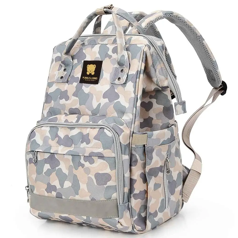 Beige KINGSLONG, женский рюкзак, студенческий, водоотталкивающий, нейлоновая сумка, Mochila, качественная сумка для ноутбука, школьный рюкзак, KLB1453-4 - Цвет: Beige