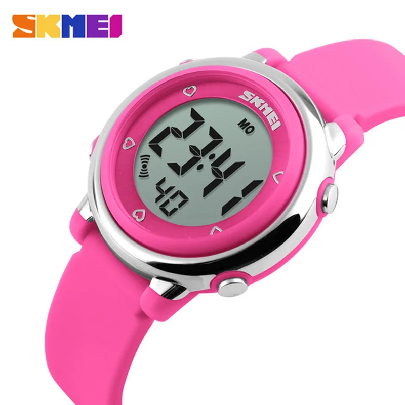 Детские часы, светодиодный цифровой спортивный Relojes Mujer для мальчиков и девочек, модные детские водонепроницаемые часы с мультяшным рисунком, Relogio Feminino SKMEI
