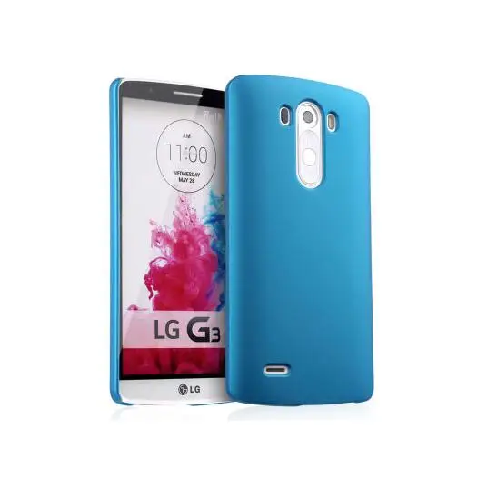Карамельный Цвет Матовый Жесткий Пластик чехол для телефона чехол для LG Magna G2 G3 S G4 Beat мини G5 G6 K4 K8 K10 V30 Q6 плюс Q8 чехол s - Цвет: Blue