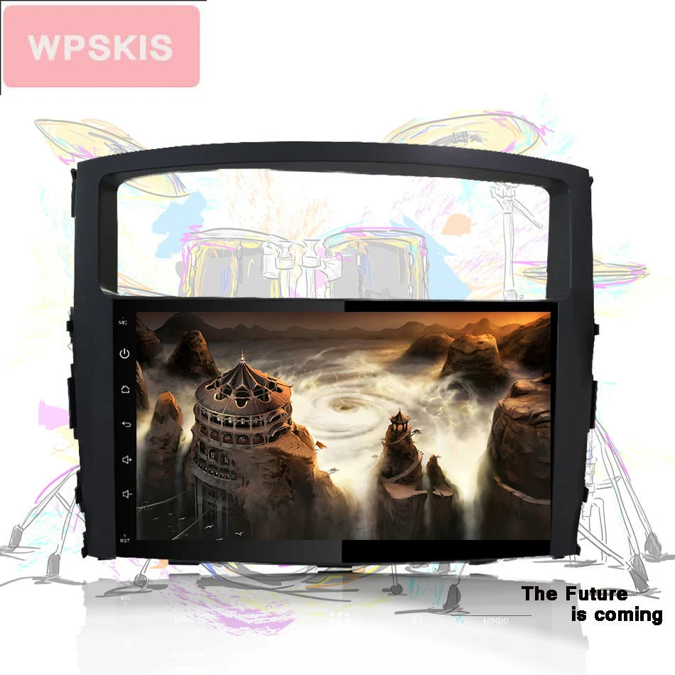 WPSKIS 9 &quotAndroid 10 0 6 Гб Ram автомобильный ПК блок лента стерео аудио монитор для MITSUBISHI