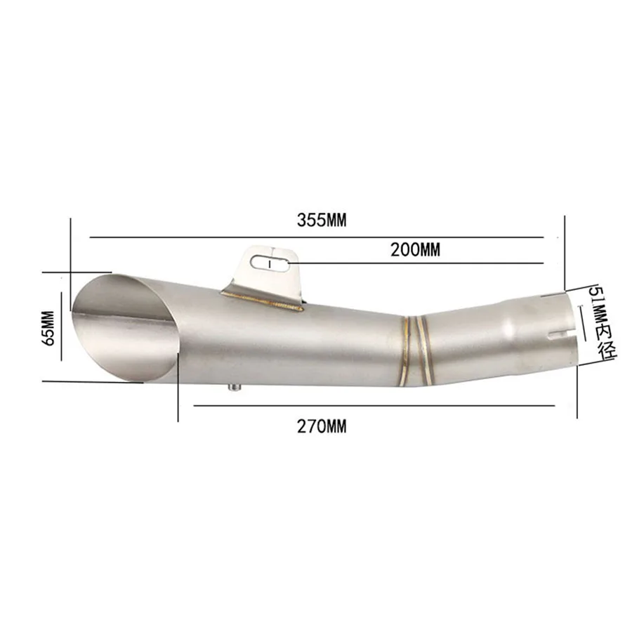 

Motorcycle 51MM Exhaust Muffler Pipe Silencer Slip on stainless steel for YAMAHA YZF-R6
