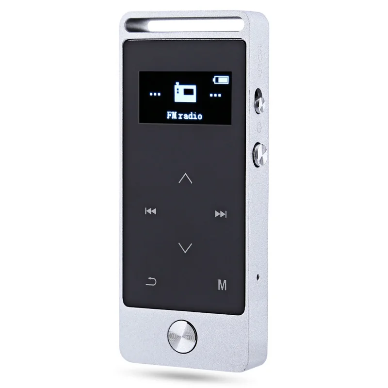Серебристый FUU 8 Гб MP3 музыкальный плеер HiFi Звук Сенсорный экран без потерь цифровой голос Регистраторы FM MP3 плеер MP3/WMA/APE/FLAC - Цвет: Серебристый