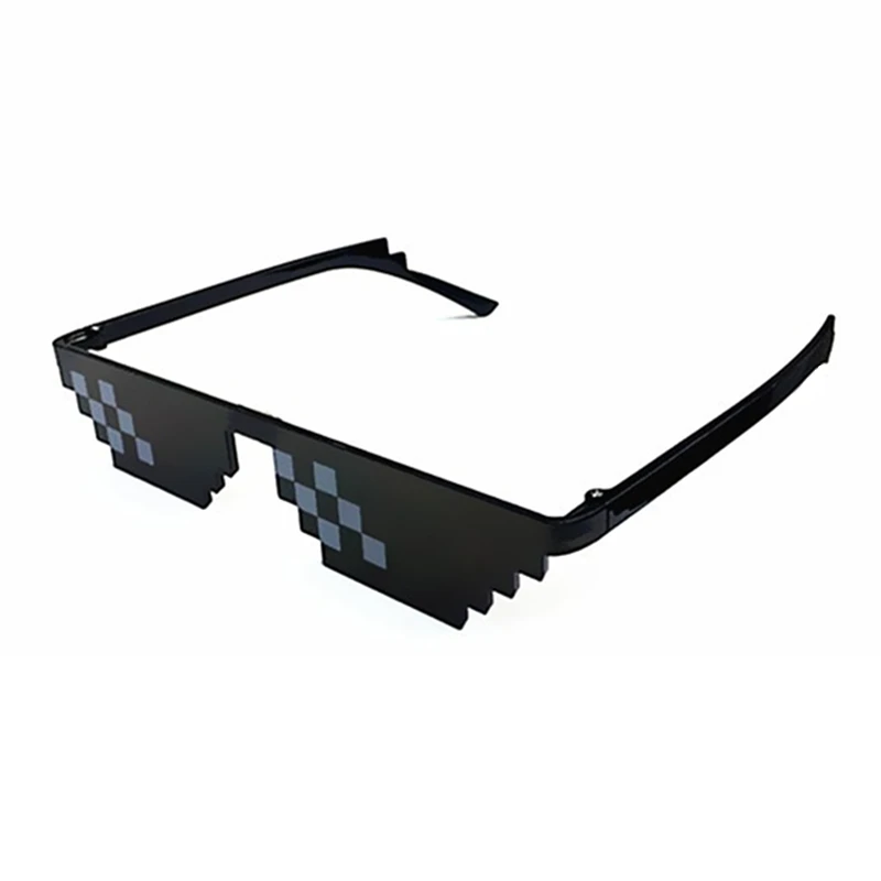 Мужские и женские пиксельные очки MLG 8 бит брендовые солнцезащитные Thug Life
