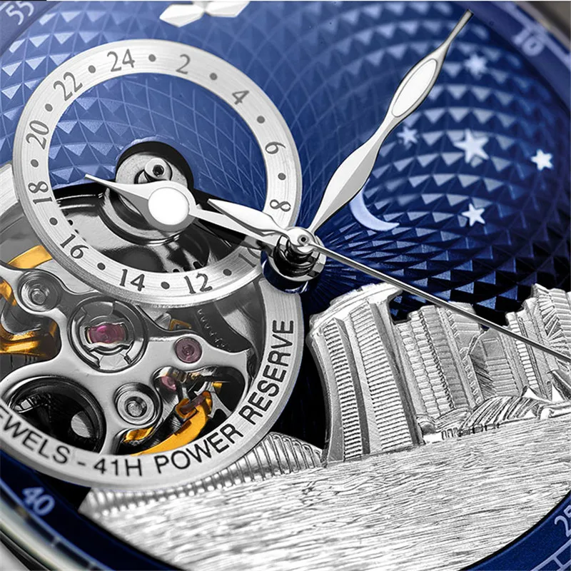 Reef Tiger/RT Роскошные Брендовые женские часы женские Reloj Mujer автоматические сапфировые Кристальные водонепроницаемые часы Relogio Feminino RGA1739