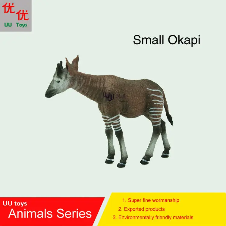 

Hot toys:Small Okapi Simulation model Animals kids toys children educational props