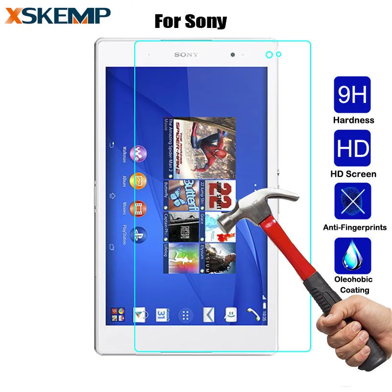 Защитный экран 9H закаленное стекло для планшета Sony Xperia Z3 Compact SGP621 SGP641 Tablet 8 0 &quotZ4