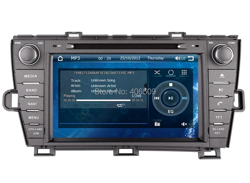 2Din головное устройство автомобиля DVD плеер для Toyota Prius 2009 2010 2011 2012 2013 с gps навигации