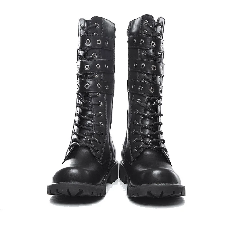 ZERO MORE/армейские ботинки на молнии Мужские высокие военные мотоциклетные до