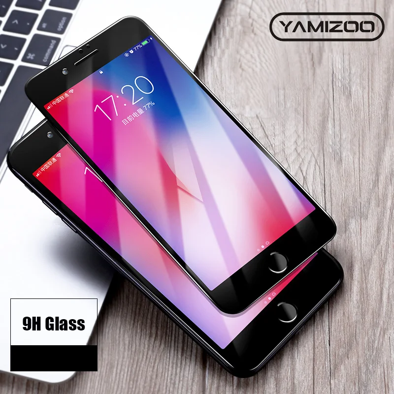YAMIZOO для iPhone 7 Защитное стекло экрана Plus 6 s 8 X XS Max XR закаленное On|Защитные стёкла и