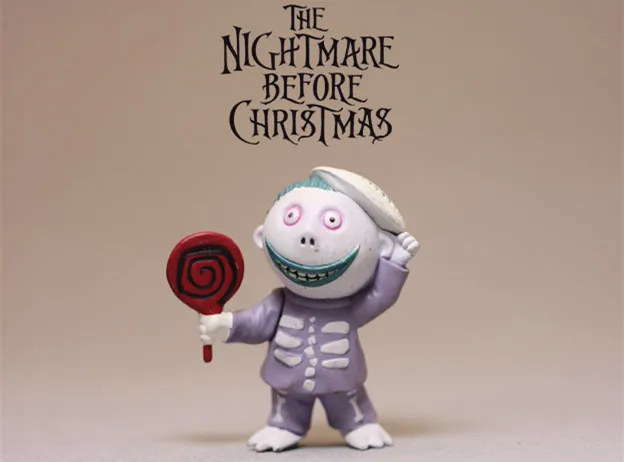 Ограниченная Коллекция редкий Кошмар перед Рождеством фигурка игрушка DIY материал украшение - Цвет: 5cm