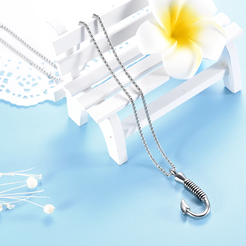 IJD8423 316L из нержавеющей стали рыболовный крючок подвеска медальон Ювелирное