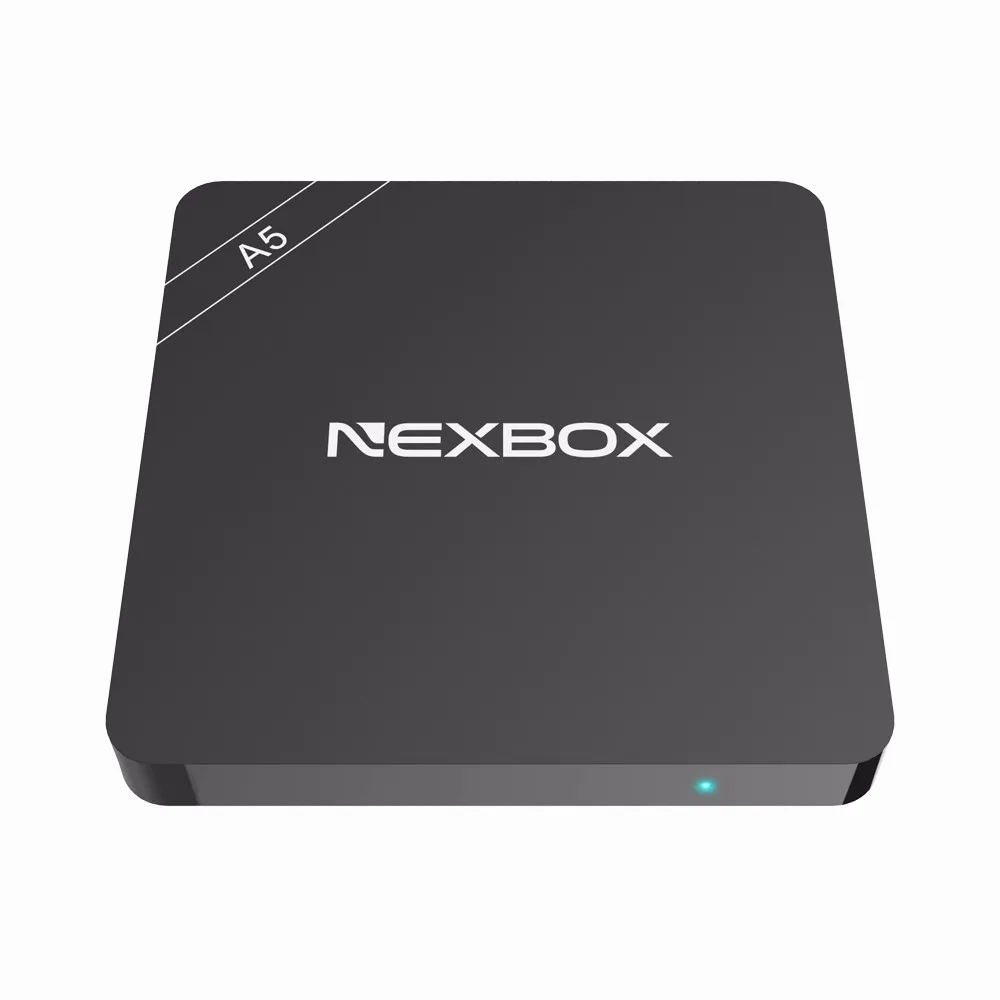 NEXBOX A5 2 GB/16 GB Amlogic S905X четырехъядерный процессор Cortex A53 Andrews 6,0 Smart tv BOX 2,4G WiFi 4K 2K H.265 медиа-приставка
