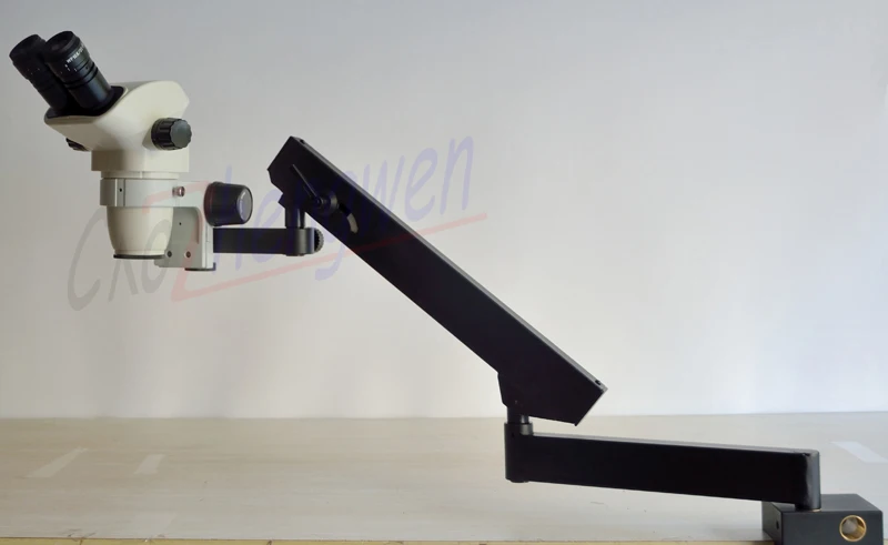 Бинокулярный микроскоп FYSCOPE 6.7X 90X с стерео зумом + Шарнирная подставка зажимом 56