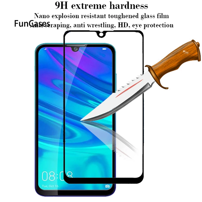 Закаленное стекло для Huawei P Smart Plus 2019 Y6 Y9 2018 Nova 4 3i 2i Honor 8X 8A защита экрана полное