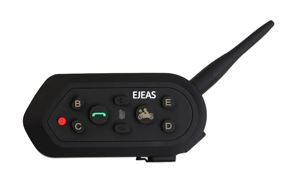 Ejeas E6 Bluetooth мотоциклетный шлем домофон гарнитура 6 Riders1200M Подключение Интерком для