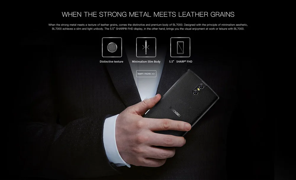 DOOGEE BL7000 7060 мАч 12V2A Быстрая зарядка 5,5 ''FHD MTK6750T Восьмиядерный 4 Гб ОЗУ 64 Гб ПЗУ смартфон Двойная камера 13,0 МП Android 7,0