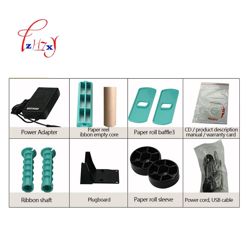 Thermal transfer label barcode printer price labels adhesive sticker jewelry hang tag Max.Print Width 4.17inch 1pc | Компьютеры и офис