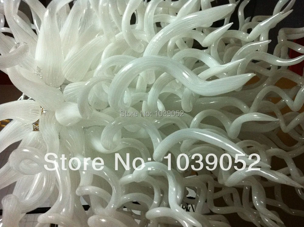 Высококачественная Белая люстра из оптического волокна|fiber optic chandelier|glass blown