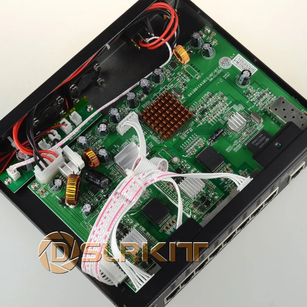 DSLRKIT 8 + 1 9 портовый коммутатор Ethernet PoE гигабитный и SFP 120 Вт IEEE802.3af Вт|Сетевые
