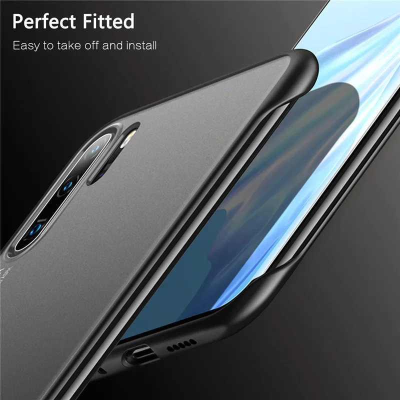 USLION безрамный Прозрачный матовый чехол для телефона Huawei P30 Pro P20 Mate 20 10 Honor V20