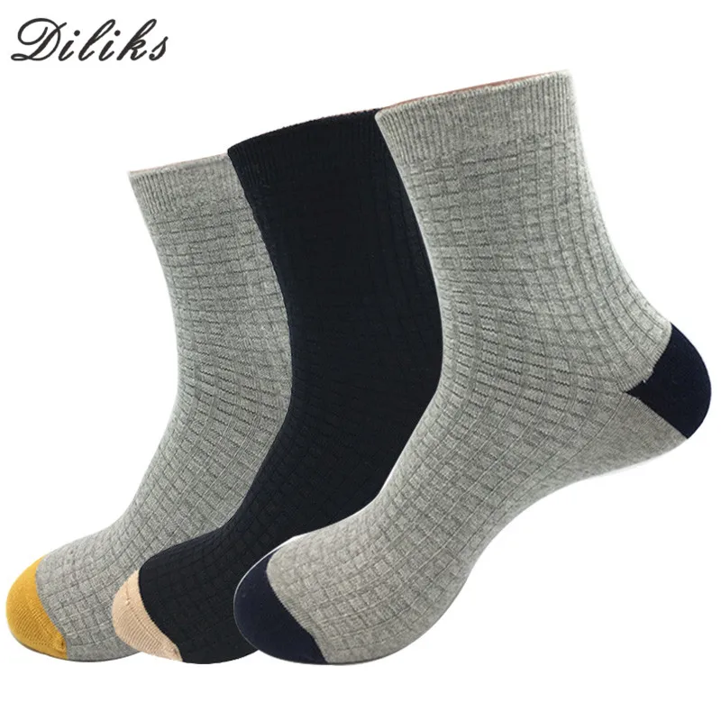 Dilks мужские хлопковые носки высокие классические цветные деловые весенние