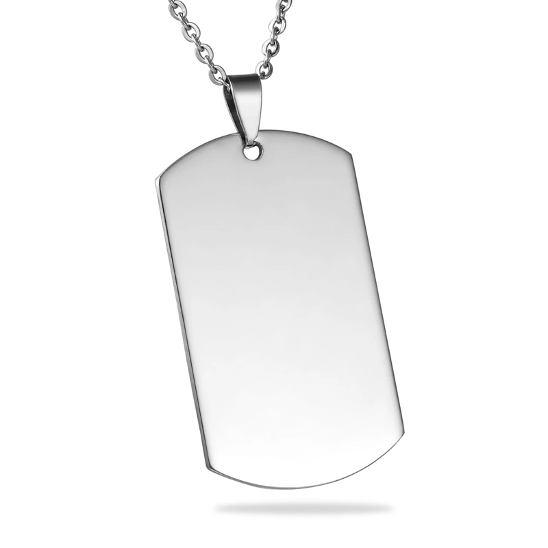 Нержавеющая сталь FUNIQUE Ожерелье Подвески квадратная форма полированный