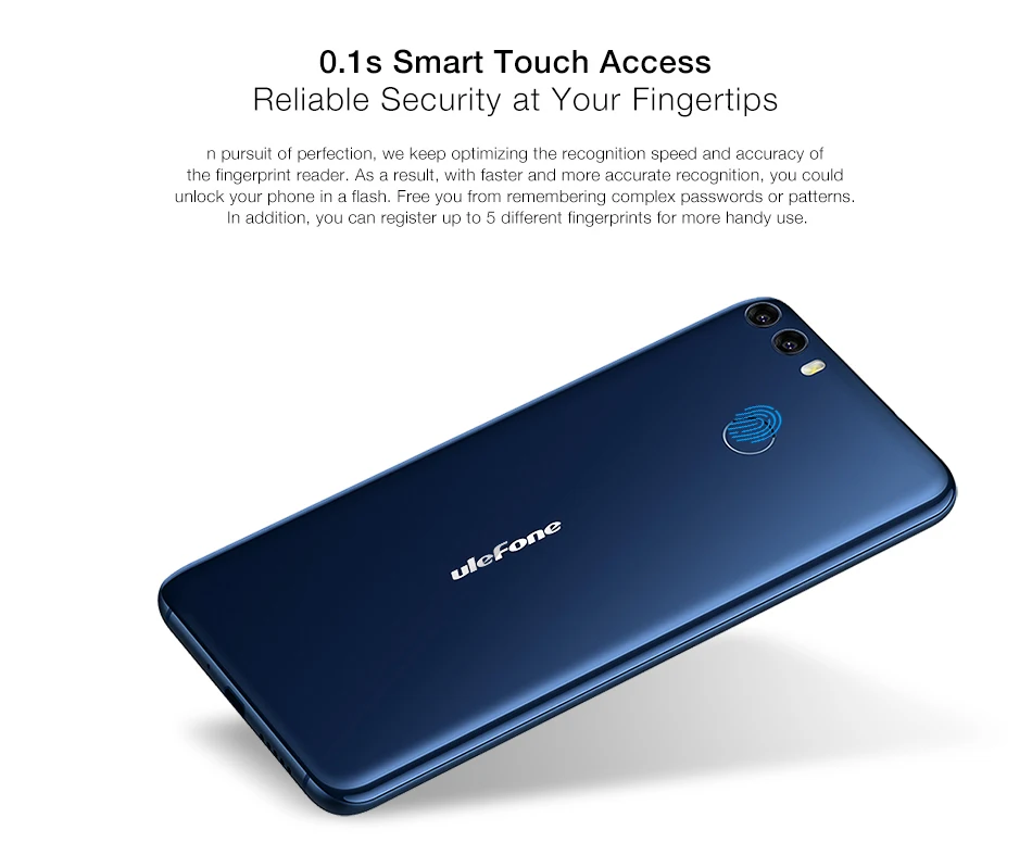 Ulefone Mix 2 5 7 дюймов HD + 13MP двойной камеры мобильного телефона MTK6737 4 ядра Android 0 ГБ 16
