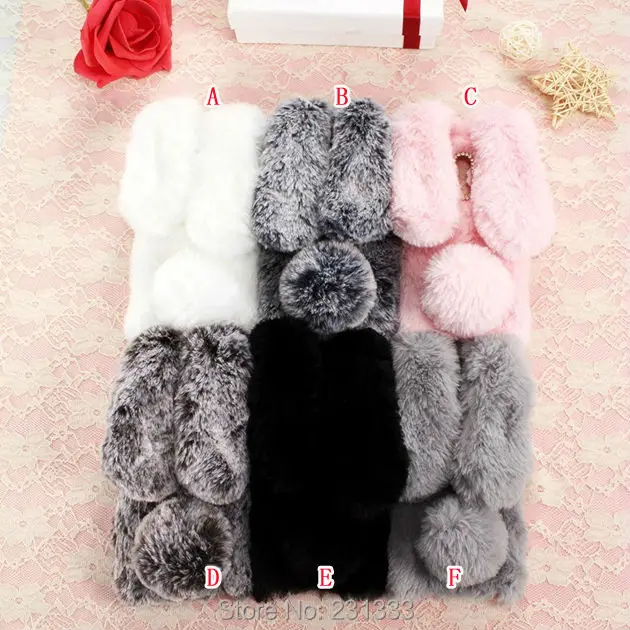 Мягкий чехол из ТПУ с кроличьими ушками и бриллиантами для Iphone 8 7 Plus 6 S SE 5 5S Samsung