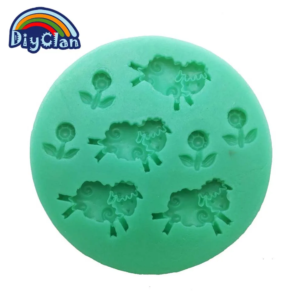 Силиконовая форма для шоколада и помадки с 3 цветами 4 ножниц украшения тортов