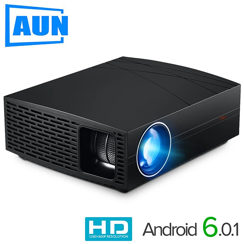 AUN светодиодный проектор F20 (опционально Android Suppor 4 K AC3) 4000 люмен 1280*800 разрешение HIFI