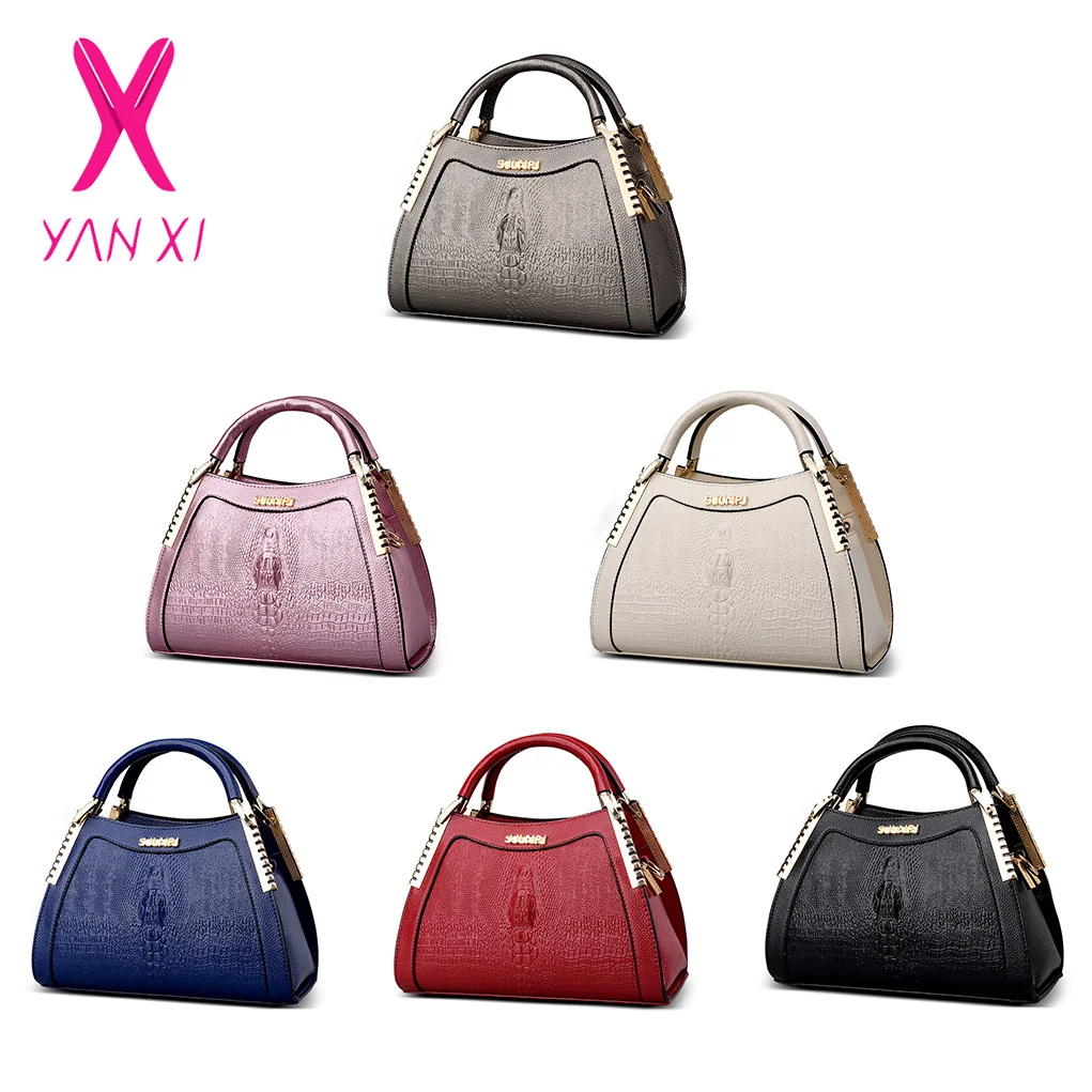 YANXI модная сумка из кожи аллигатора женская мессенджер через плечо с