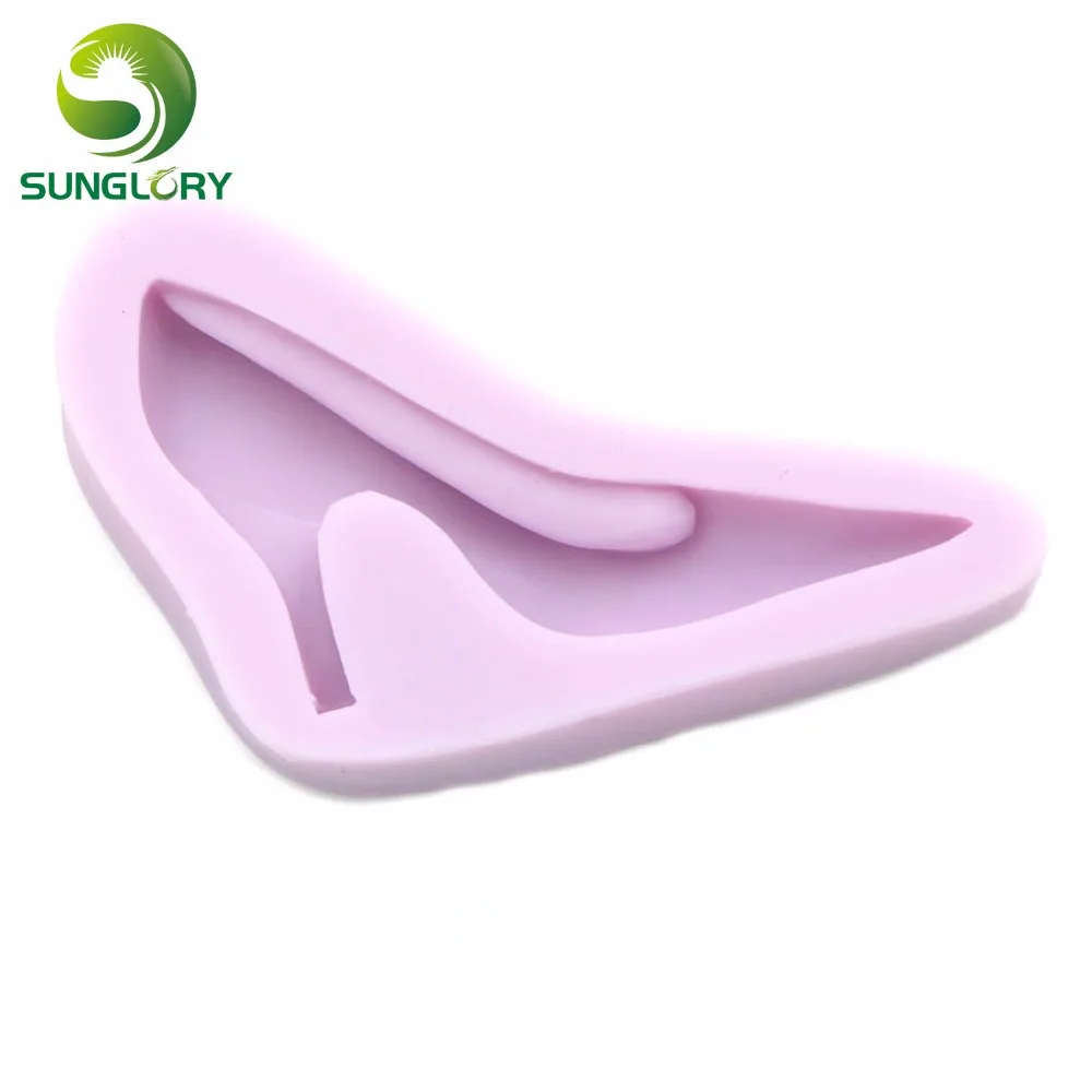 Элегантные фиолетовые туфли на высоком каблуке силиконовые формы для торта