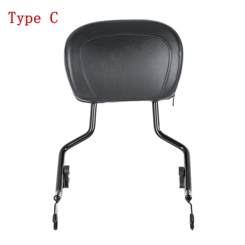 Type C Мотоцикл съемная спинка Сисси Бар багажная стойка для Harley Touring Road King Electra Street Glide FLHR FLHX FLHT 09-19 - Цвет: Type C