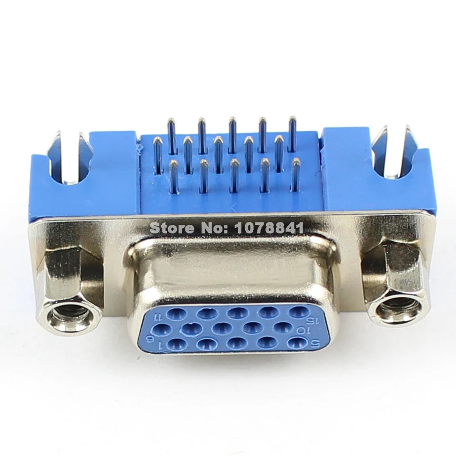10 шт. D SUB (15 контактов правый угол Женский VGA разъем PCB 3 ряда Тип 08|l connector|row pin |