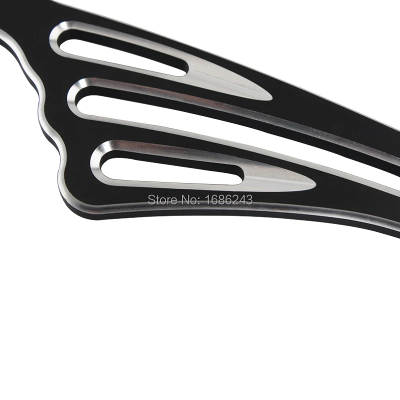 Черное крыло рычаг переключения передач подходит для Harley Touring Road King Softail Street Glide