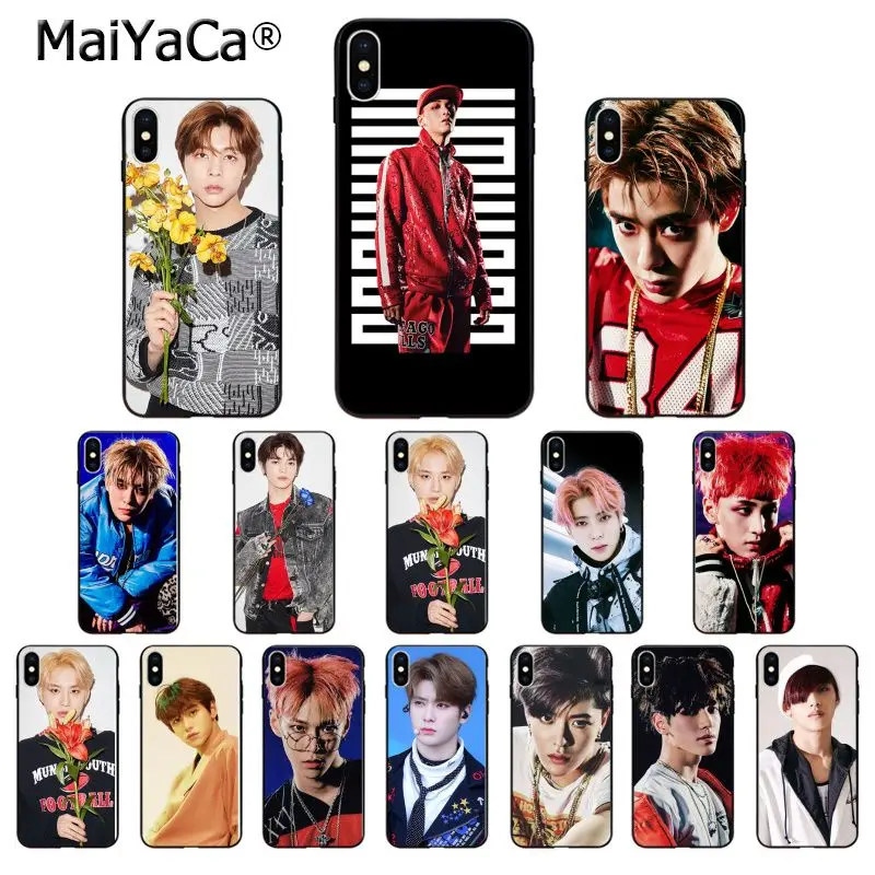 MaiYaCa NCT 127 KPOP Силиконовый ТПУ мягкий черный чехол для телефона Apple iPhone 8 7 6 6S Plus X XS MAX 5