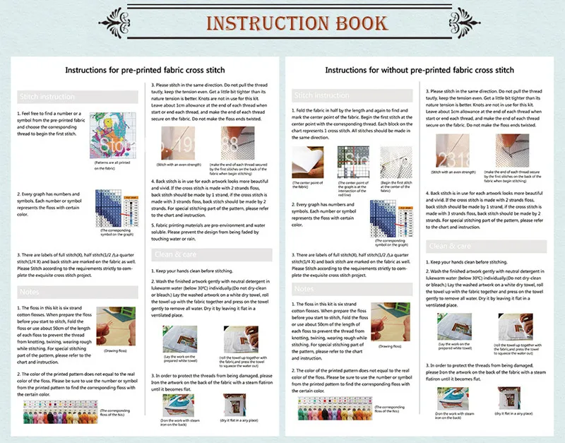 Joy Sunday Лось и семь цветов олень холст DMC Счетный Китайский Набор для вышивки крестом вышивка рукоделие