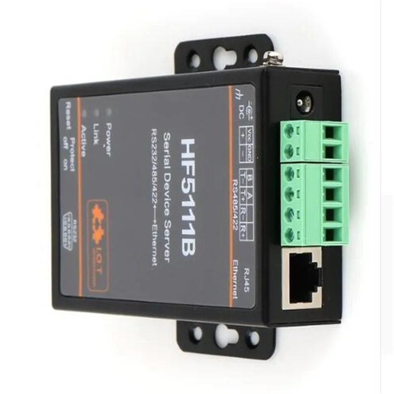 5pcs/pack Official 5111B RJ45 RS232/485/422 Serial To Ethernet Free RTOS 1 Port Server Converter Device Industrial | Компьютеры и офис