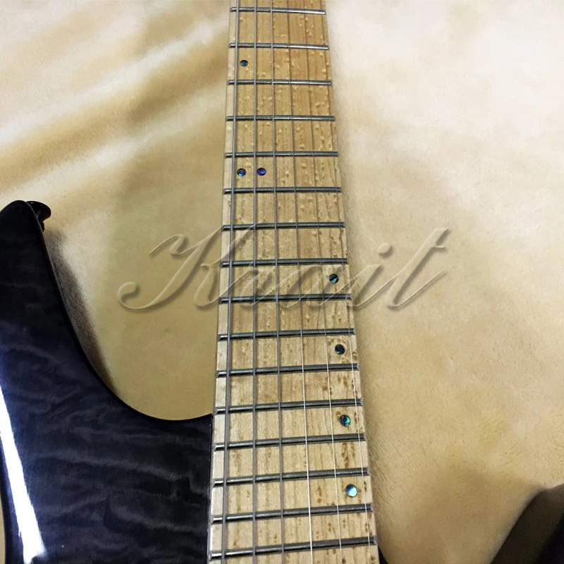Krait Завод безголовый Электрогитара 6-струнных Раздували Лада Птицы глаз клен