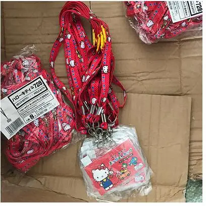 12 шт. мультфильм аниме hello kitty ремешок для ключей подвеска вечерние подарки на шею