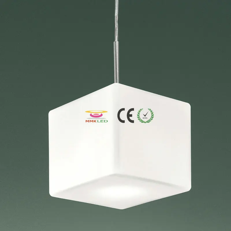 

Decorative glass cube Pendant Lamp design Drawing room Bedroom 15*15*15cm AC110-240V