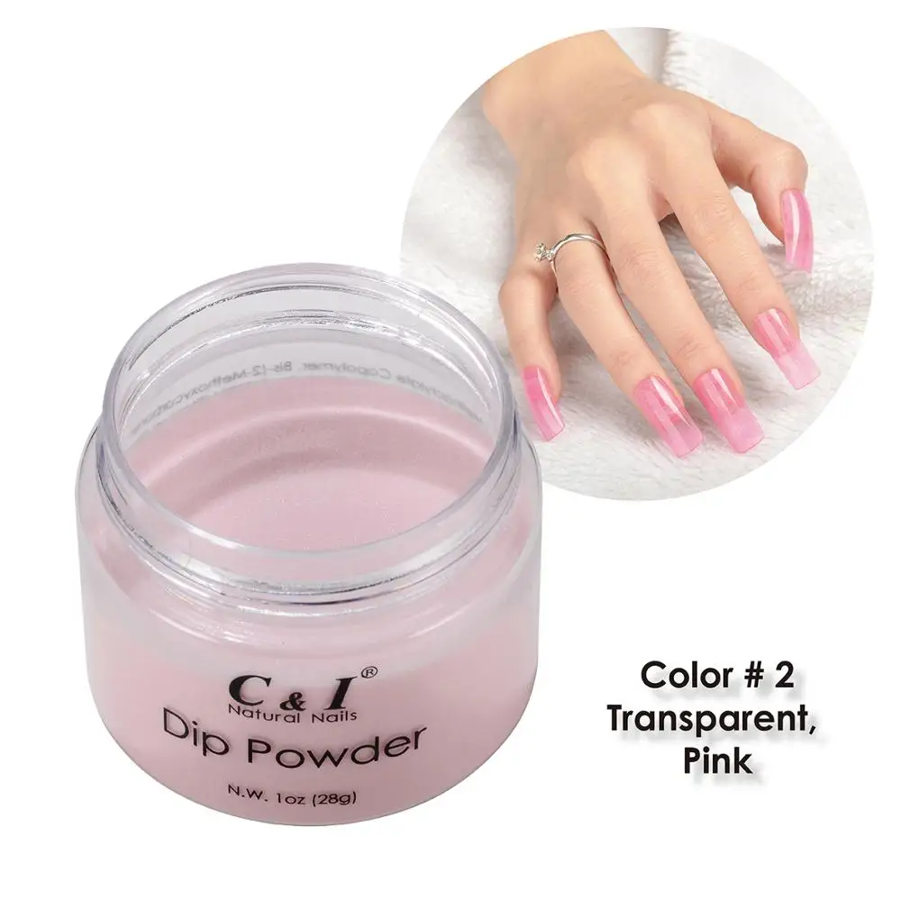 28 г окунания порошка цвет № 2 # прозрачный розовый строителя системы|pink powder|powder