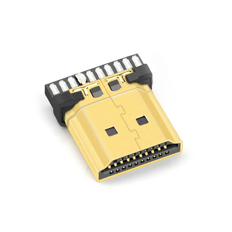 HDMI высокоскоростной кабель Позолоченный разъем HDMI 2,0 соединитель DIY HD Кабельный соединитель компьютерный ТВ Штекер - Цвет: C